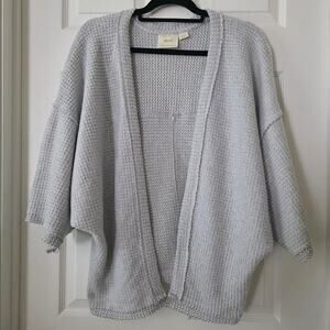 Maeve by Anthropologie Oversized Waffle Knit Dolman-Sleeve Cardigan Size Small